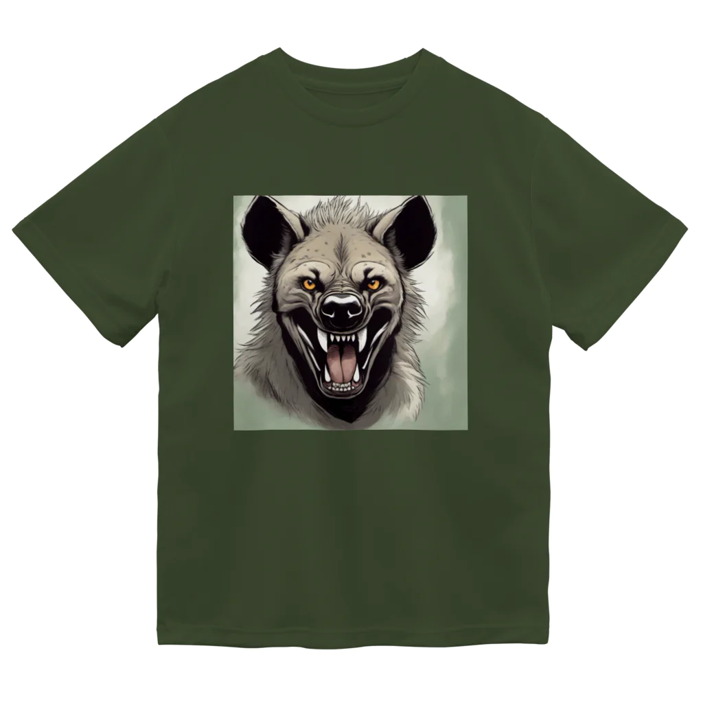 京都イラスト工房の動物シリーズ24：ハイエナ Dry T-Shirt