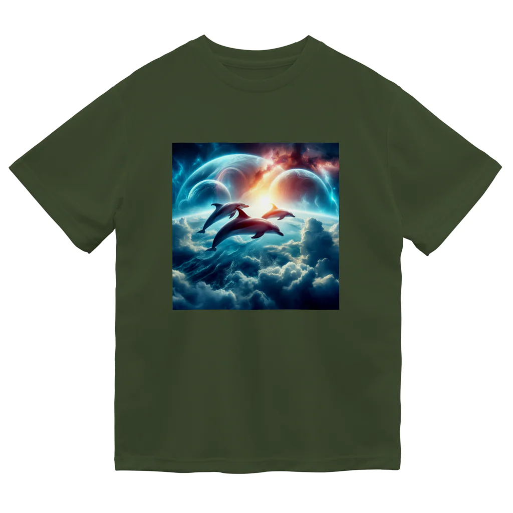 Mangetu2024の宇宙海（イルカ） Dry T-Shirt