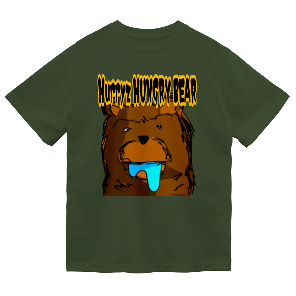 Hurryz HUNGRY BEARのHurryz HUNGRY BEAR リアル風 Dry T-Shirt