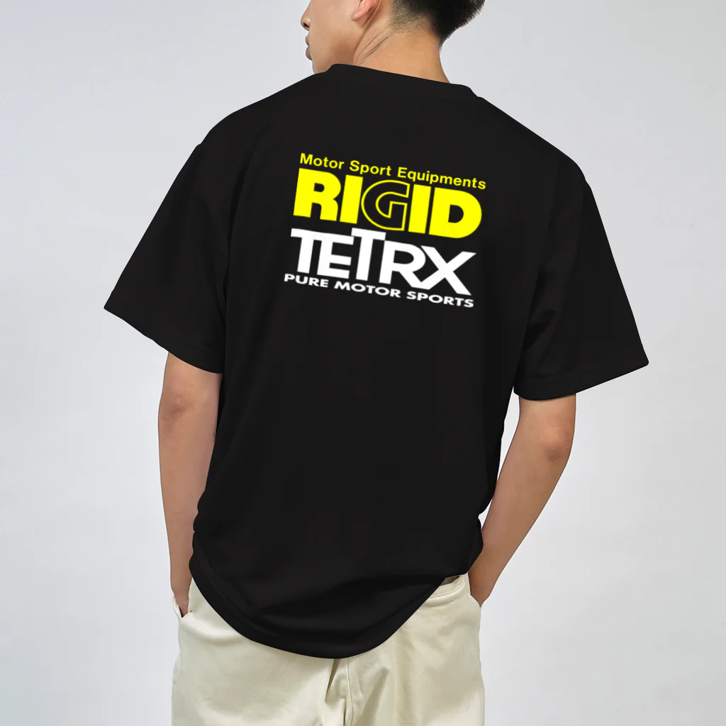 リジット・モータースポーツのRIGID黄-TETRX白 Dry T-Shirt