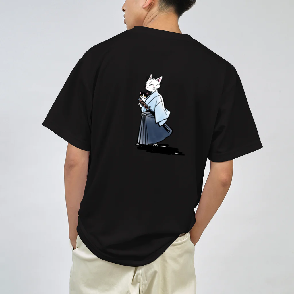 城下町にゃんこの会の猫侍(カラー) Dry T-Shirt