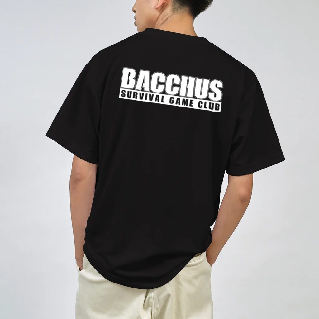 Military Casual LittleJoke のTanashi Bacchus White Logo Dry T-Shirt