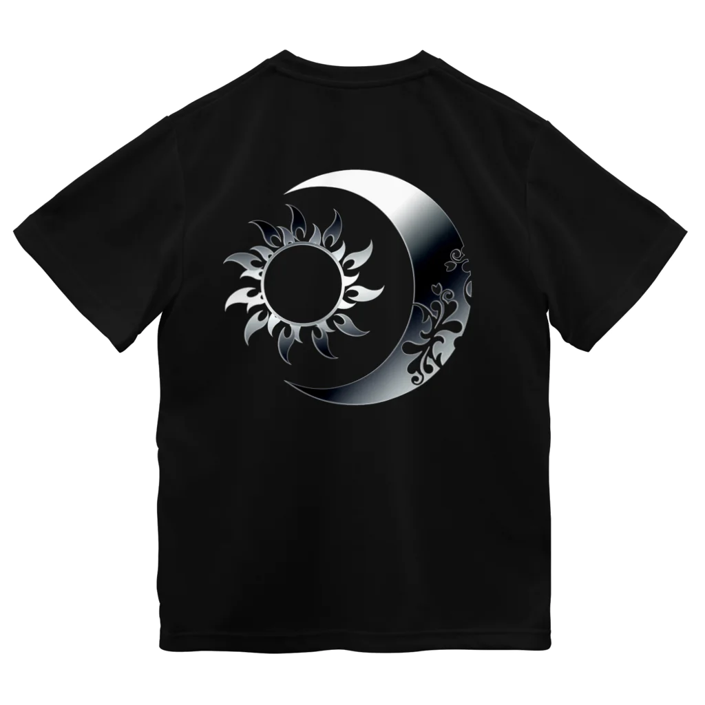 Senseの太陽と月 (Silver背面) ドライTシャツ