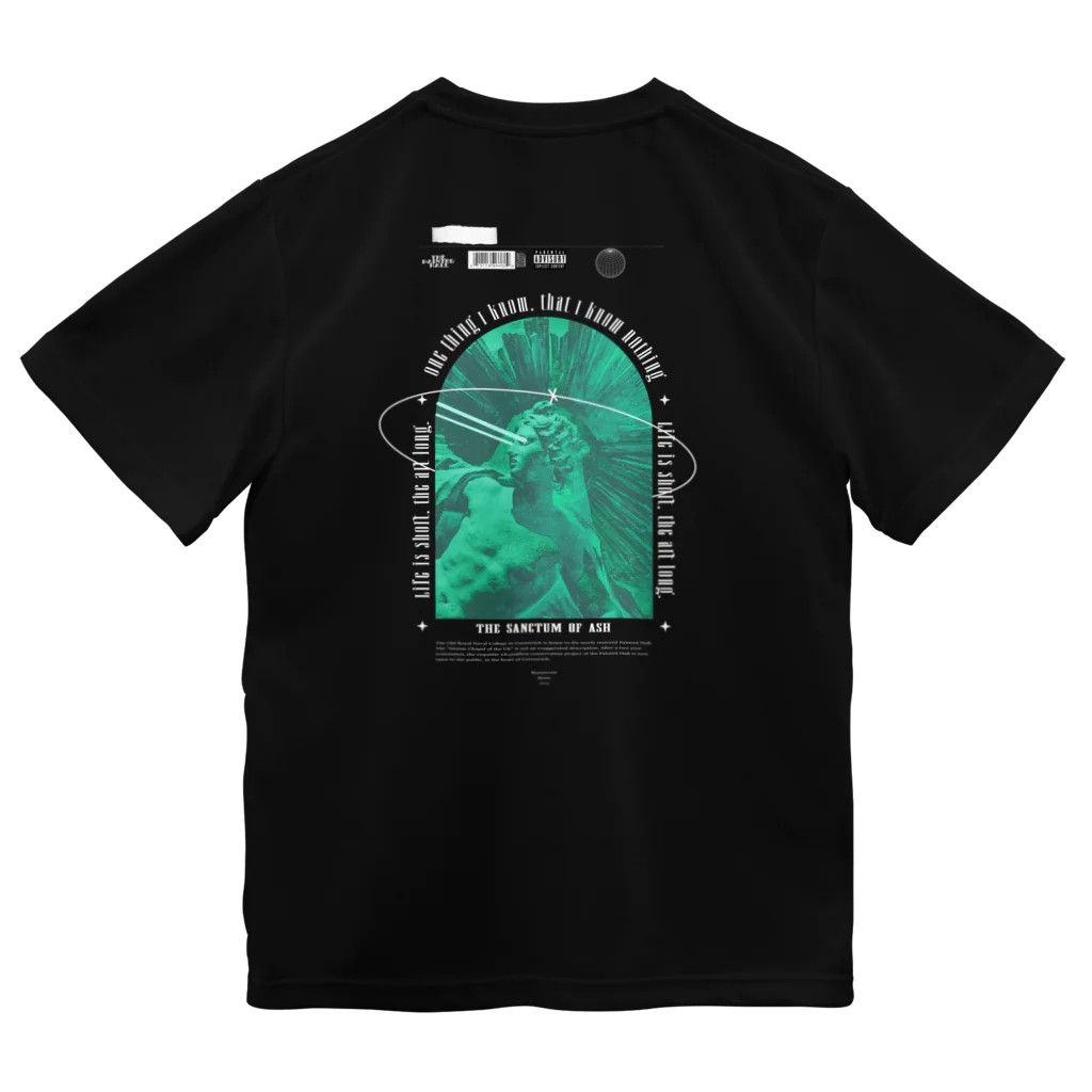 RENASCENTのストリートウェア彫刻プリント T シャツ #SanctumOfAsh ドライTシャツ