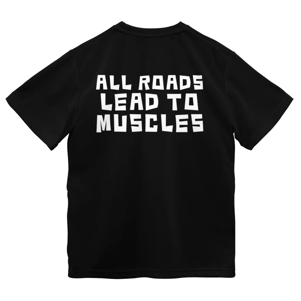 XYMGYMのAll roads lead to muscles ドライTシャツ