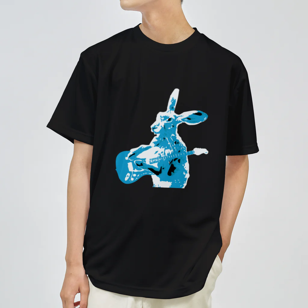 AngelRabbitsのジャックウサギのギター ドライTシャツ