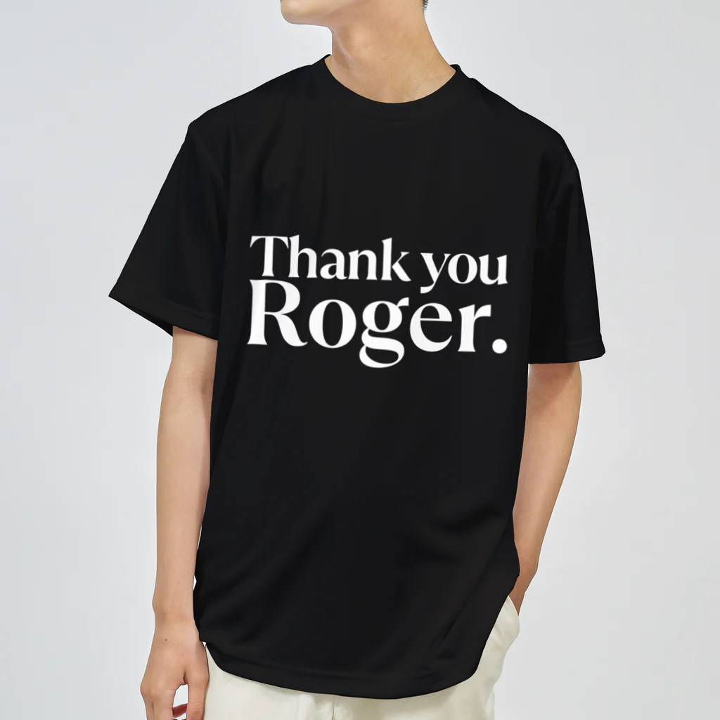 週5テニスのthank you Roger.(白文字) ドライTシャツ