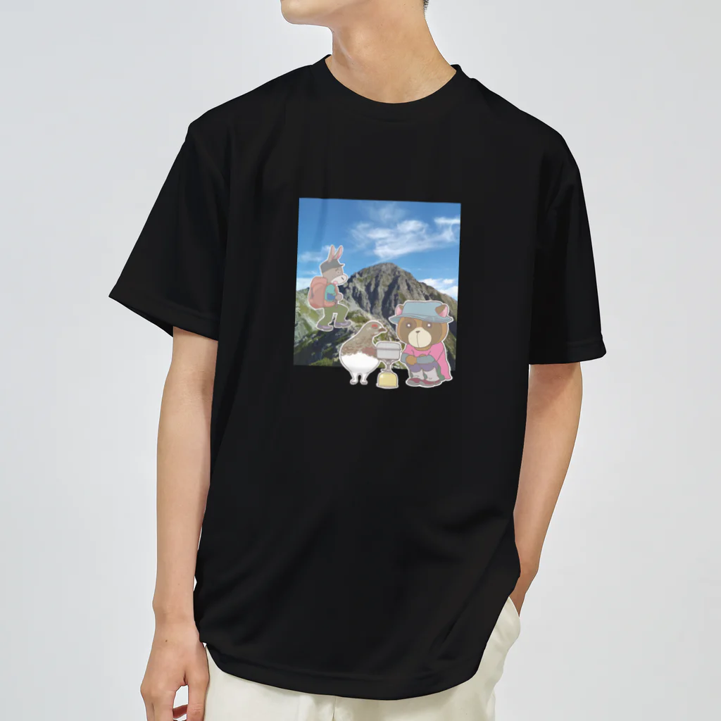 tanuroba-shopのあの山登ろう・剱岳編 ドライTシャツ