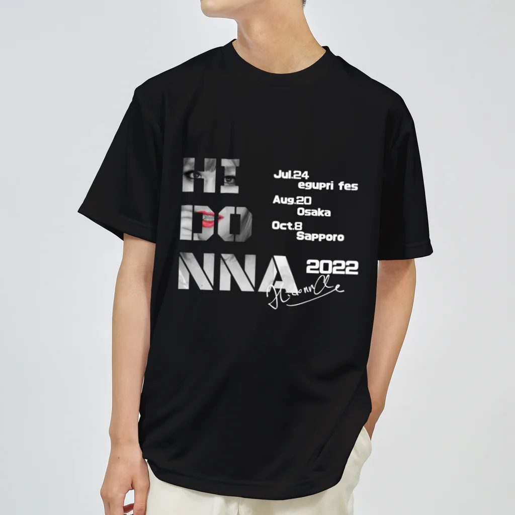 HIDONNAの2022年ツアーグッズ　ヒドンナ ドライTシャツ