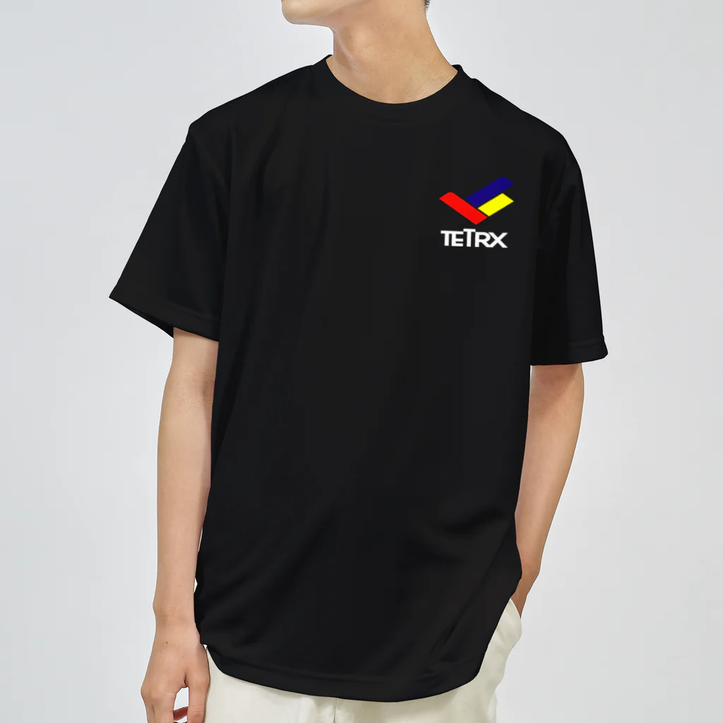 リジット・モータースポーツのTETRX透過ロゴ紺 Dry T-Shirt