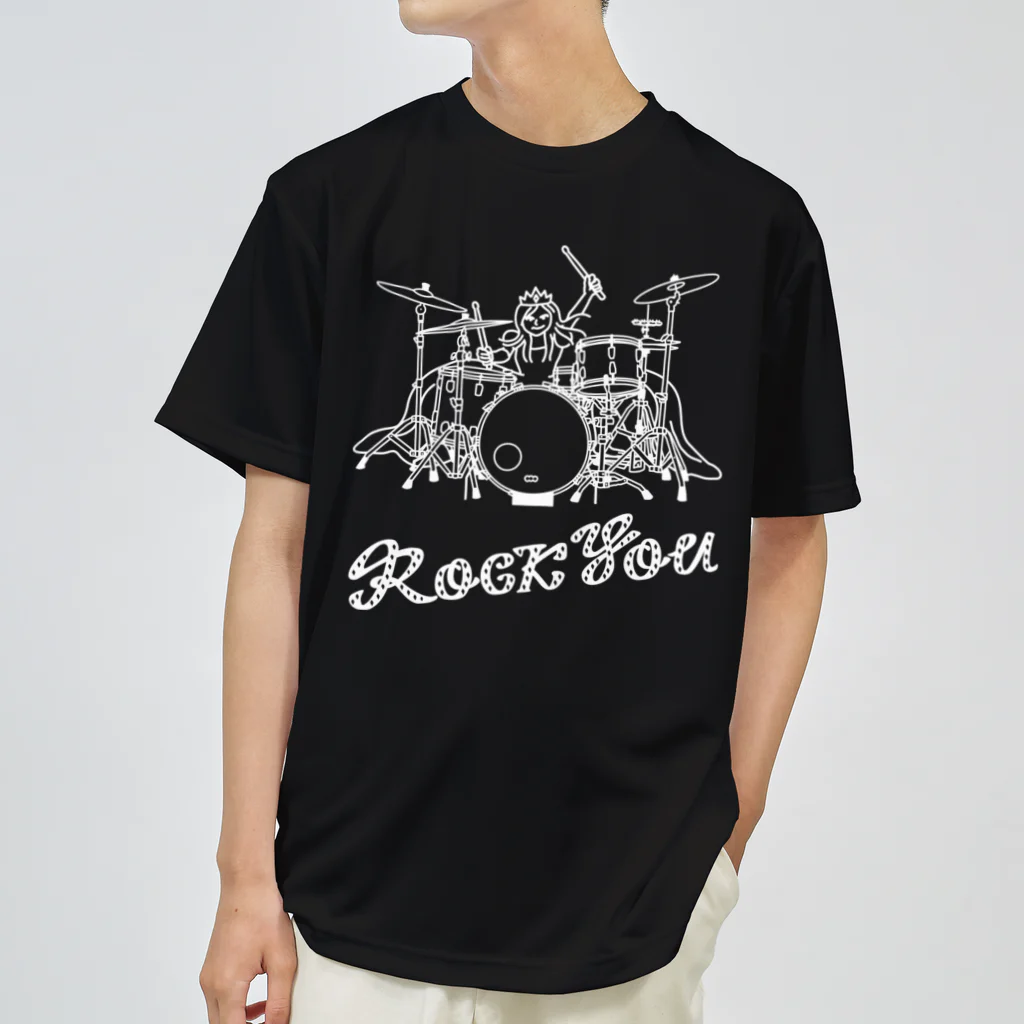 Akelto Dohnal の【new】ROCK YOU! (ロックユー！) 白線ver. Dry T-Shirt