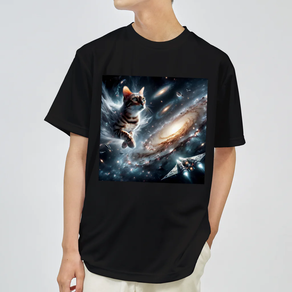 ろべの宇宙まで餌を探す麦 ドライTシャツ