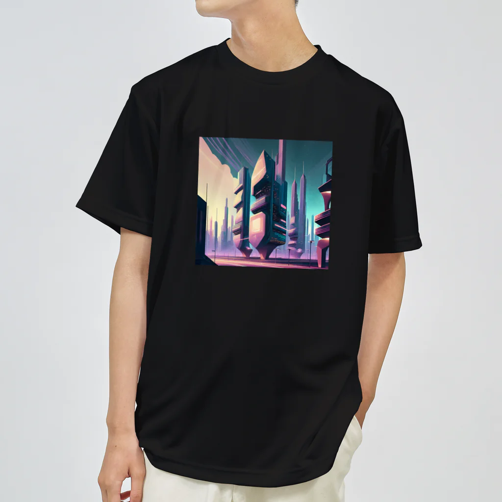 のんびりアート工房のサイバーパンク都市 Dry T-Shirt