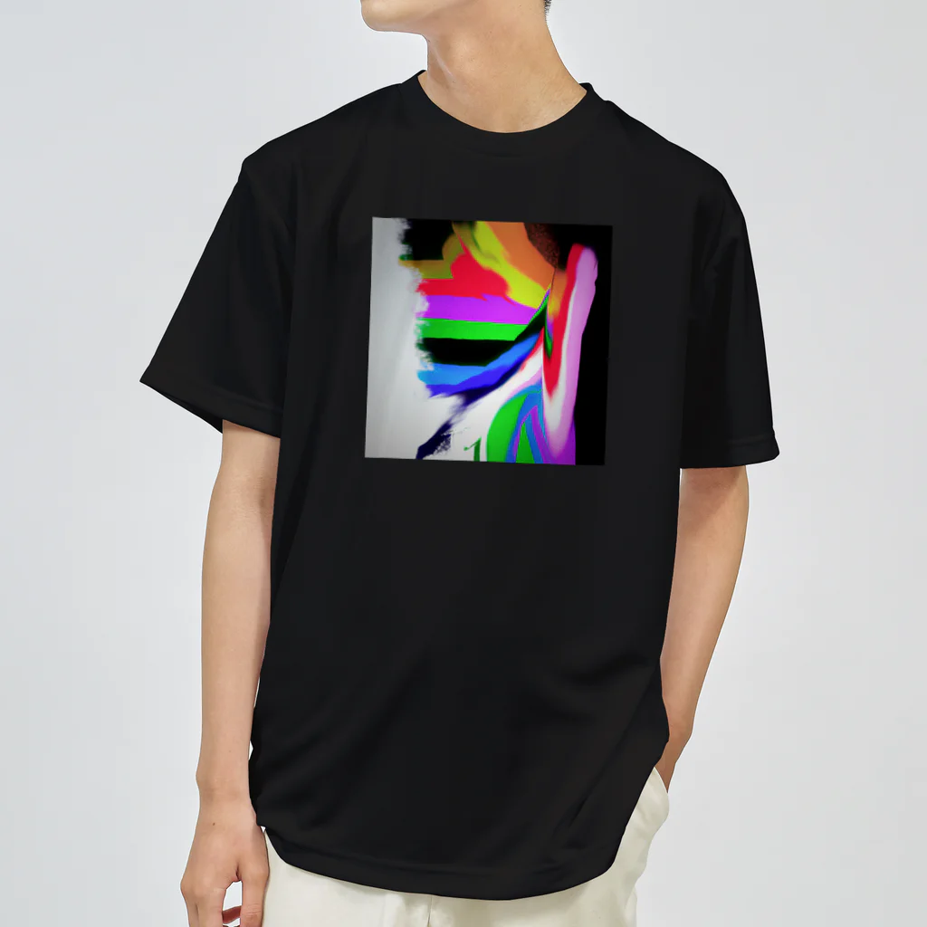 smoke-smokeのRainbow-Line ドライTシャツ