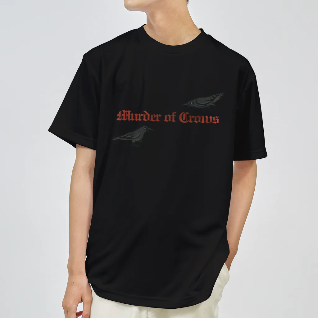 Yellow_SparrowのMurder of Crows Dry T-Shirt