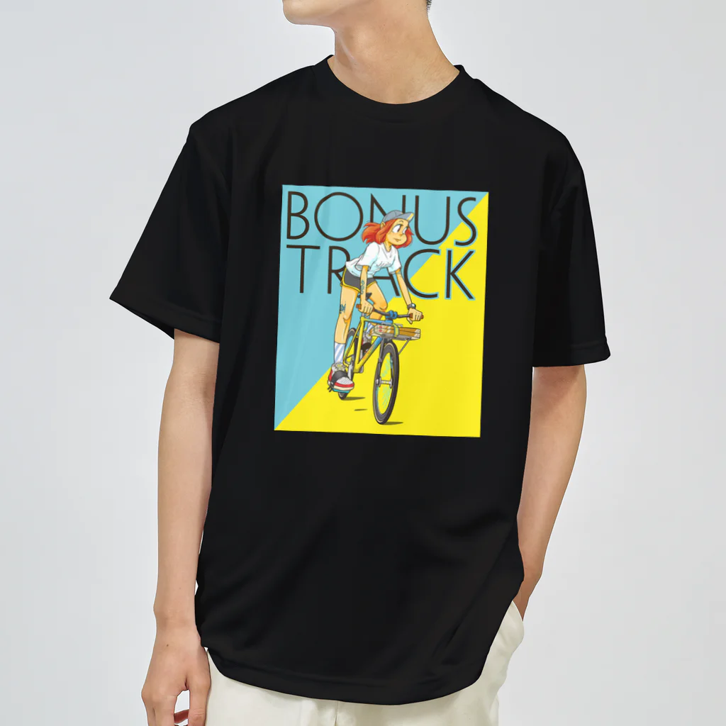 nidan-illustrationのBONUS TRACK (inked fixie girl) ドライTシャツ