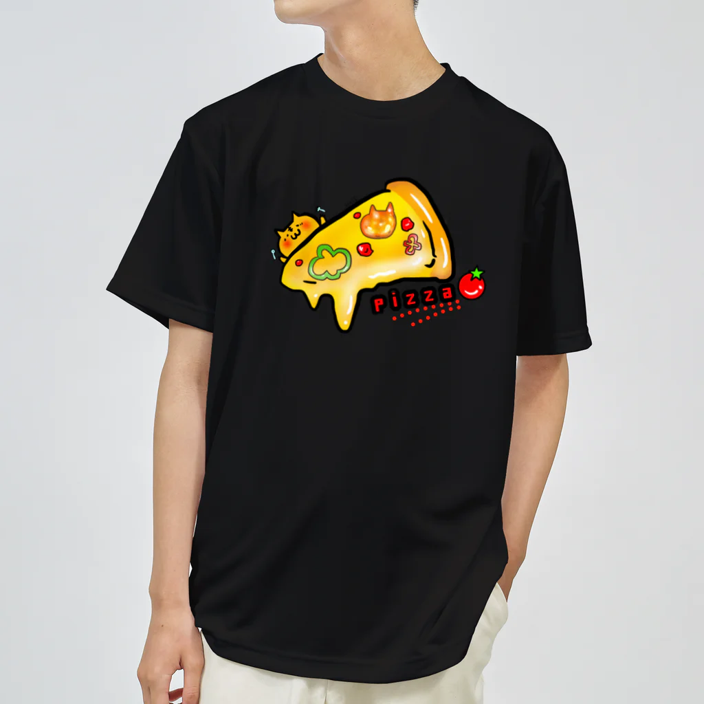 まめのき。のねこピザ① ドライTシャツ