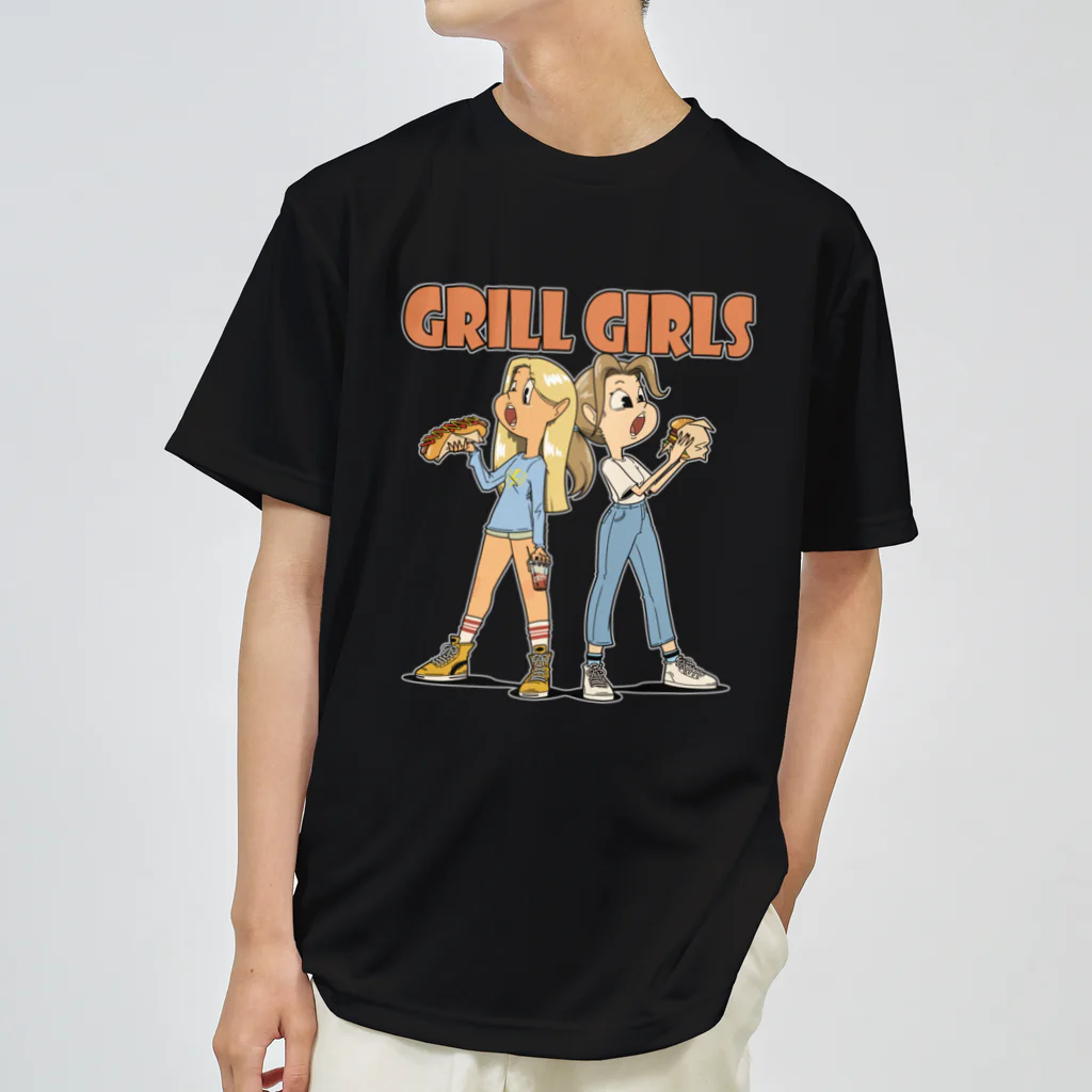 nidan-illustrationの"grill girls" ドライTシャツ