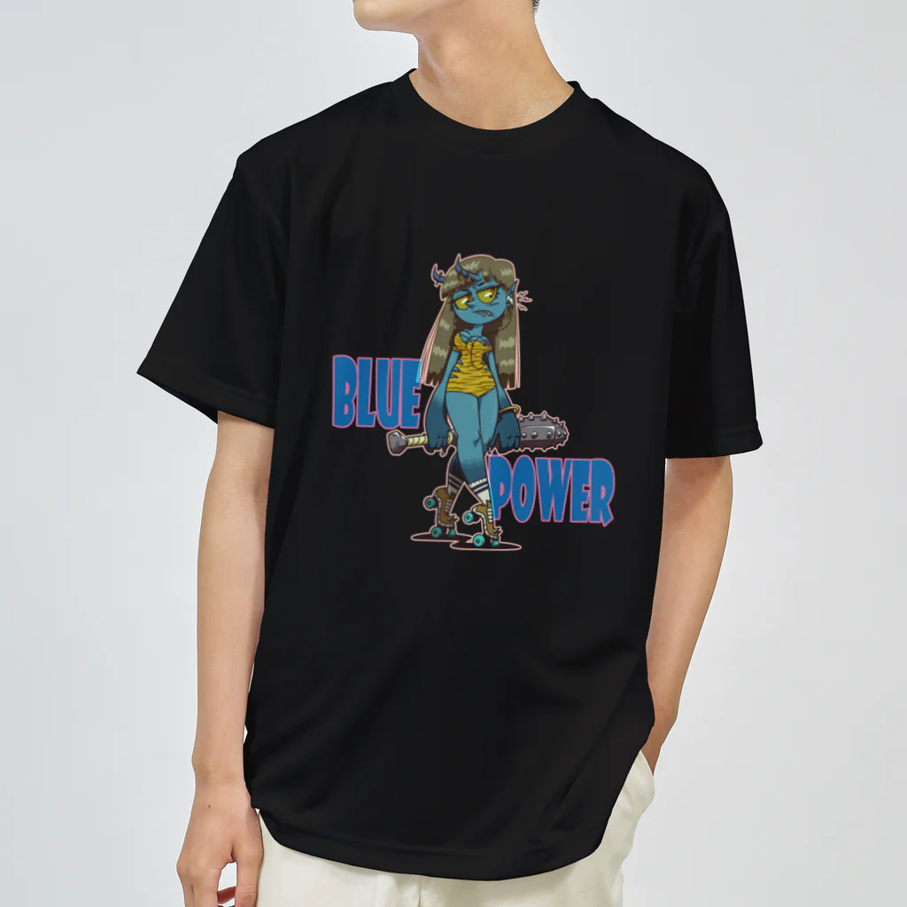 nidan-illustrationの“BLUE POWER” ドライTシャツ