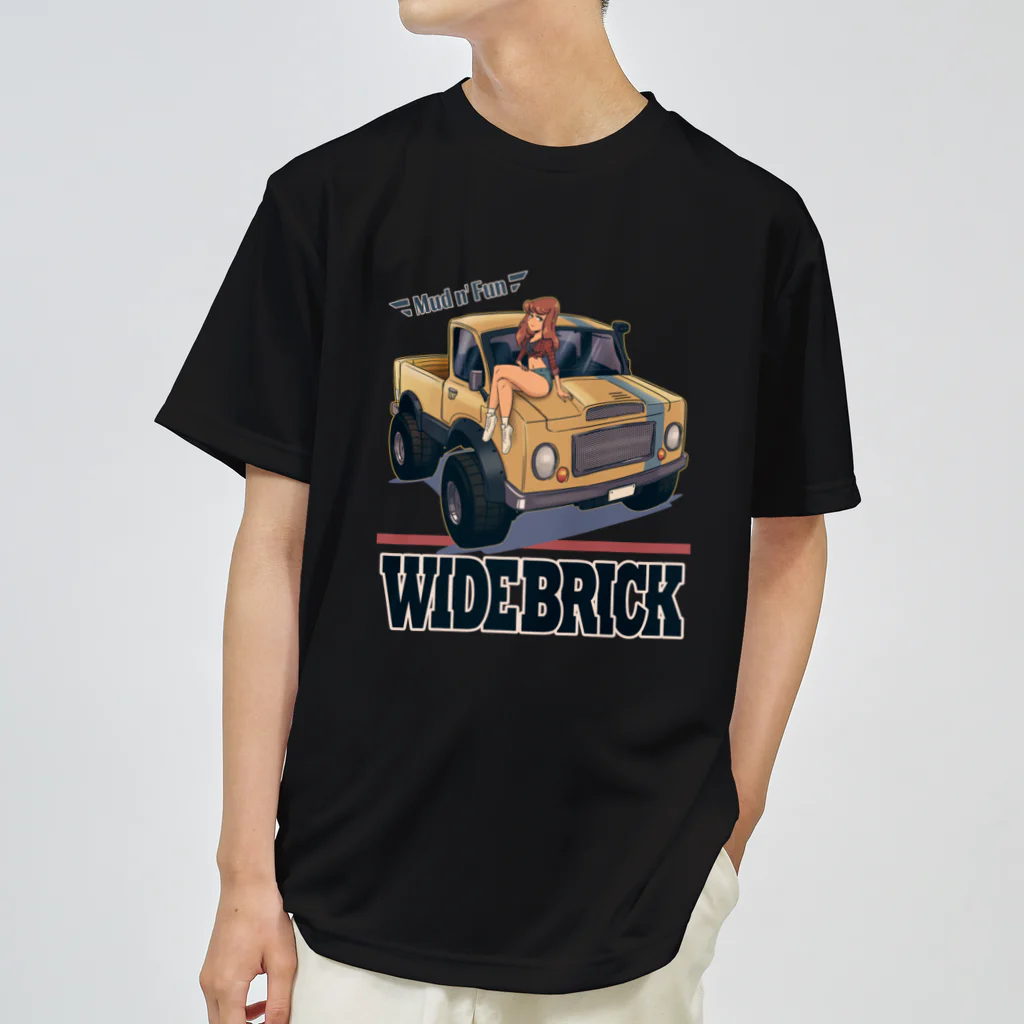 nidan-illustrationの"WIDE BRICK" Dry T-Shirt