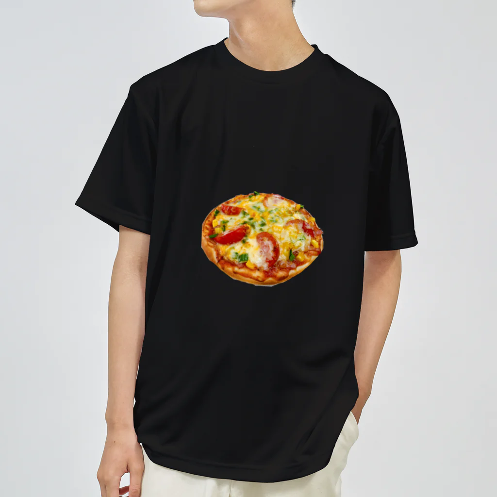 summersaladの熱々ピザさん ドライTシャツ