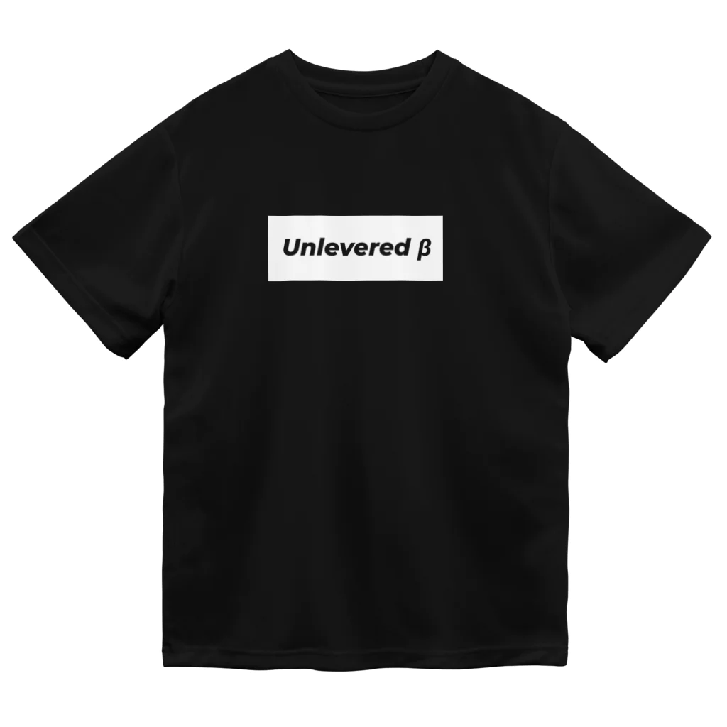 finance_のUnlevered β 白 ドライTシャツ