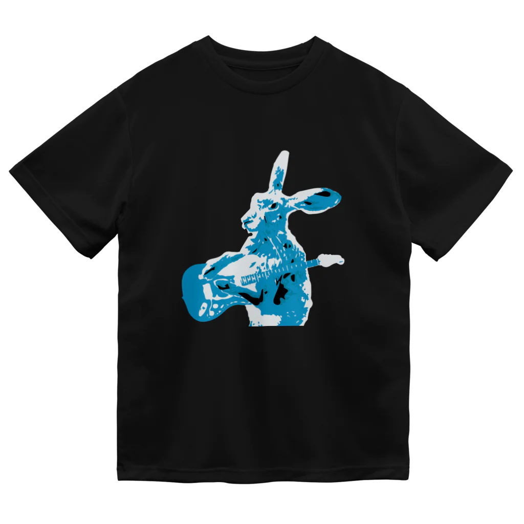 AngelRabbitsのジャックウサギのギター ドライTシャツ