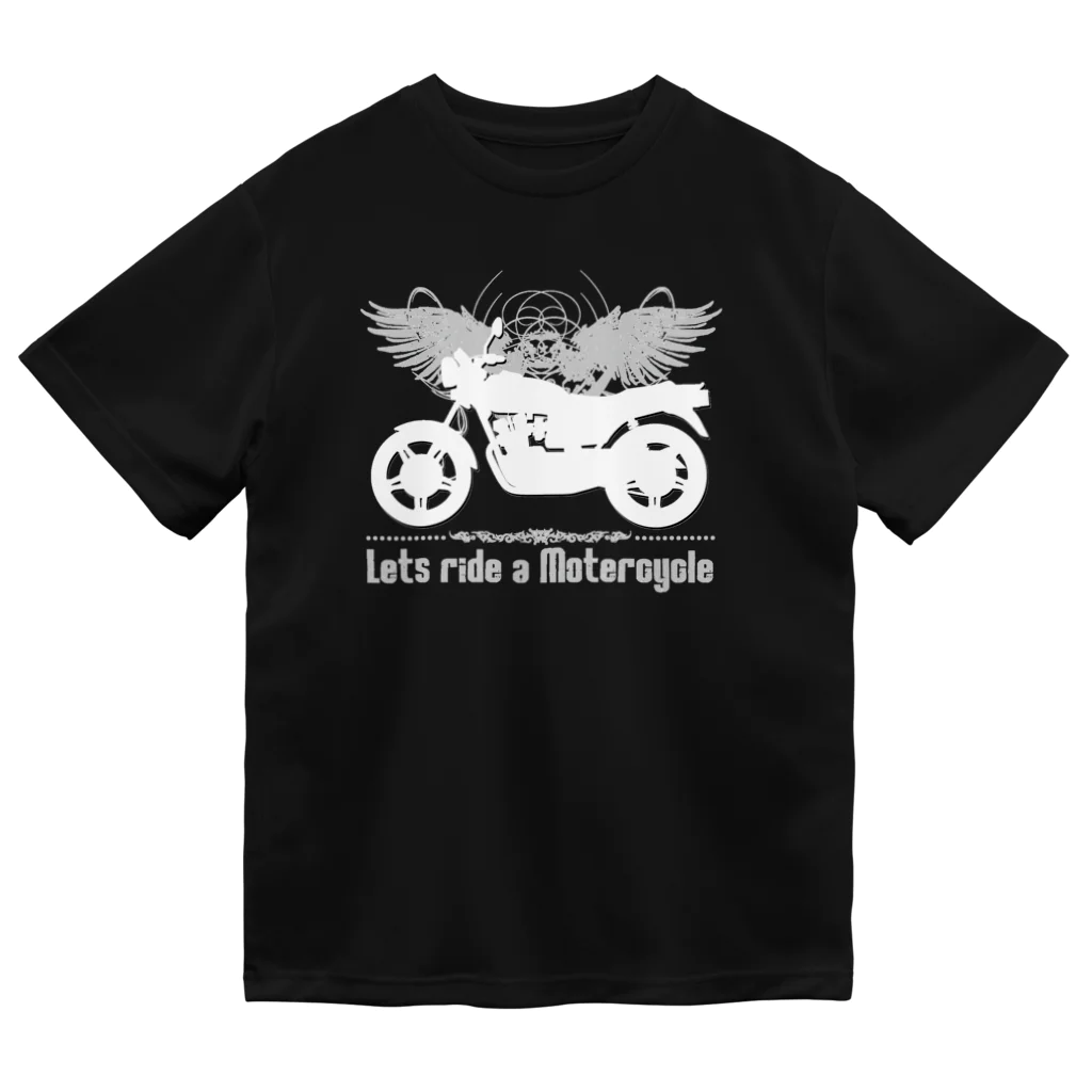 バイクは楽しいのバイクに乗ろうぜ！2（白シルエットVer） Dry T-Shirt