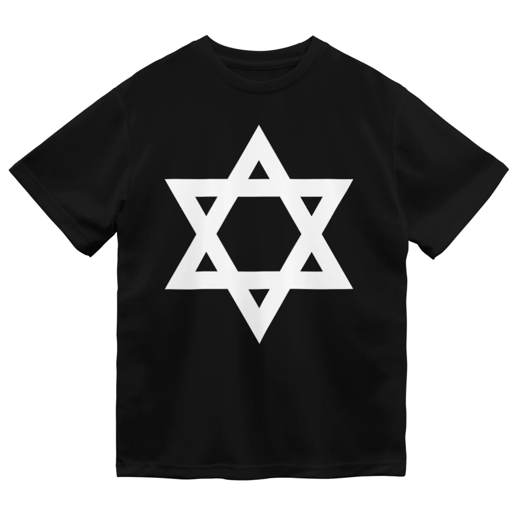 DRIPPEDのSTAR OF DAVID-ダビデの星-白ロゴ ドライTシャツ