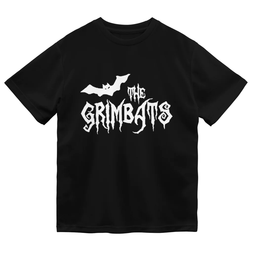 GRIMWORKSのTHE GRIMBATS logo-1 White ドライTシャツ