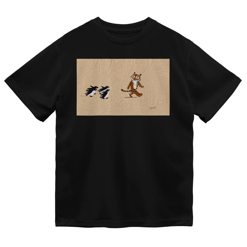 segasworksのトラちゃんとペンギンたち Dry T-Shirt