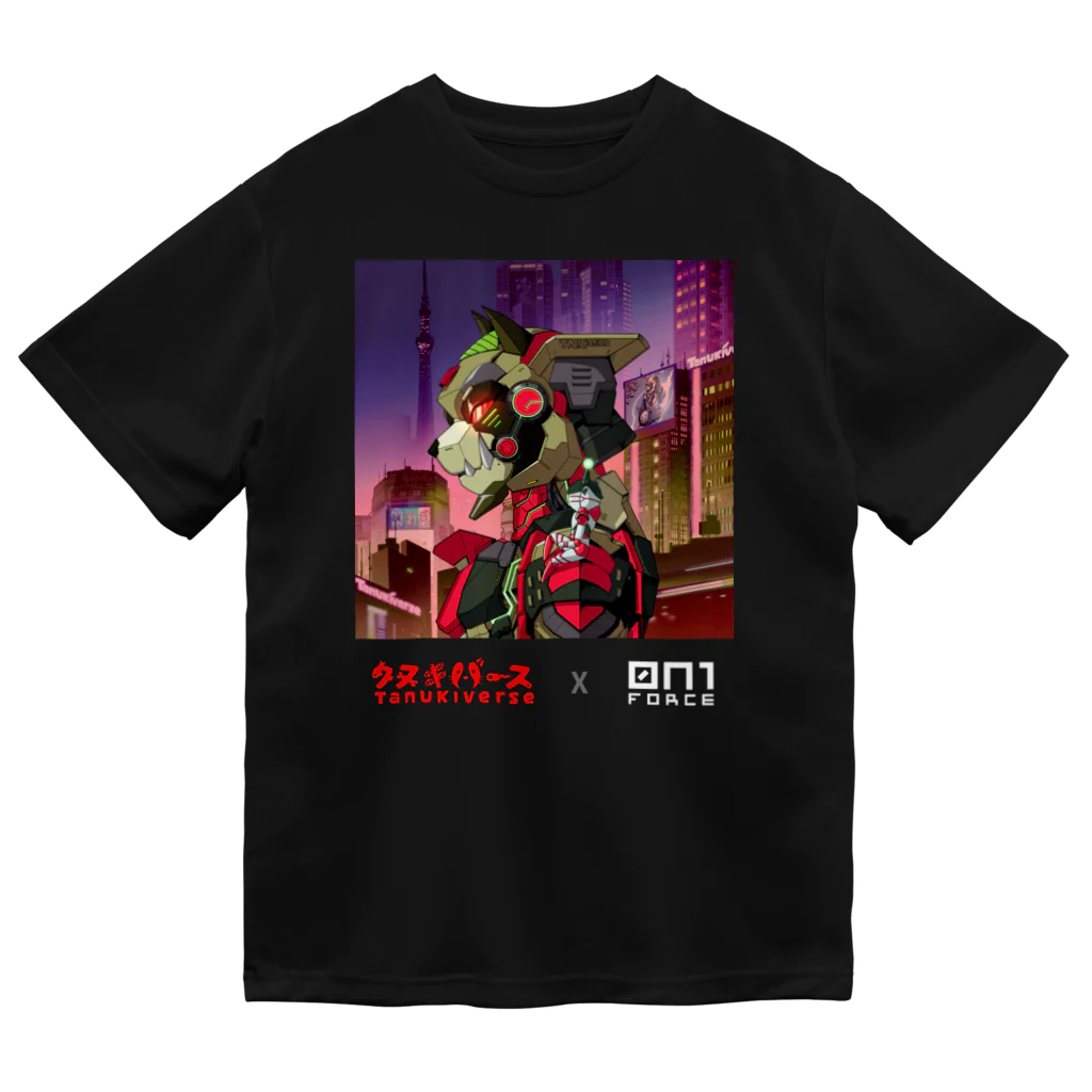 タヌキバースのタヌキバース x オニフォース ドライTシャツ