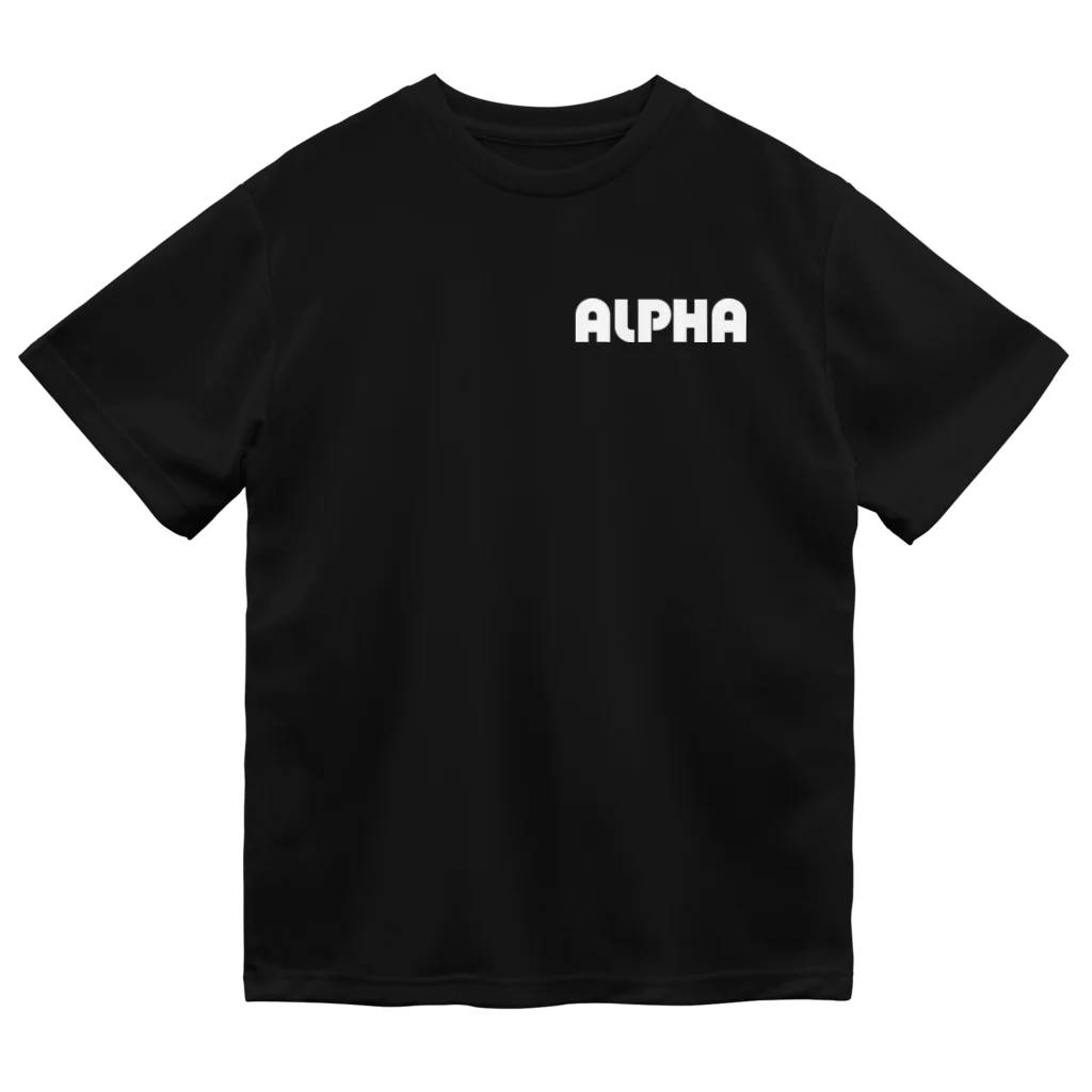 リジット・モータースポーツのALPHA白-RIGID黄-TETRX白 Dry T-Shirt