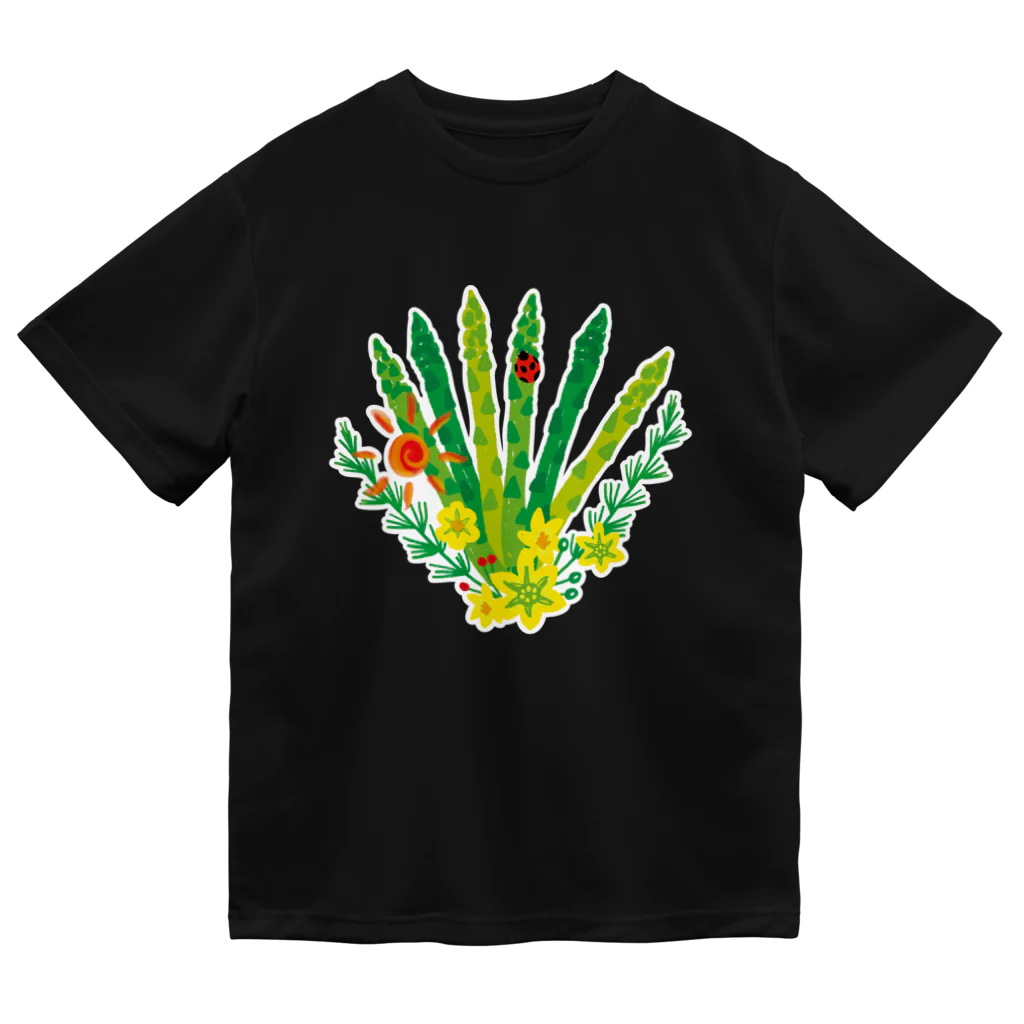 funBIO by erinaのアスパラガスの花束 ドライTシャツ