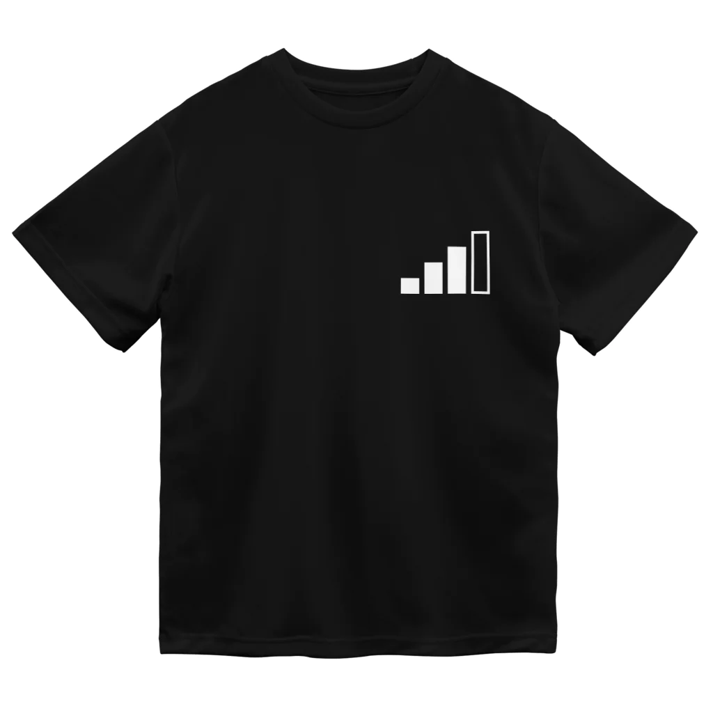 PyriteDesignのアンテナ3本【Tシャツ】【前面ワンポイント】【デザイン色：白】 Dry T-Shirt