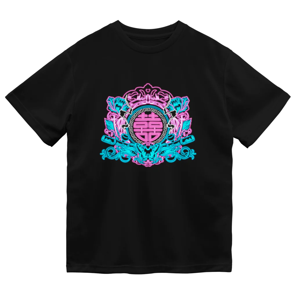 中華呪術堂（チャイナマジックホール）のNEON幻想阿片中華紋  ドライTシャツ