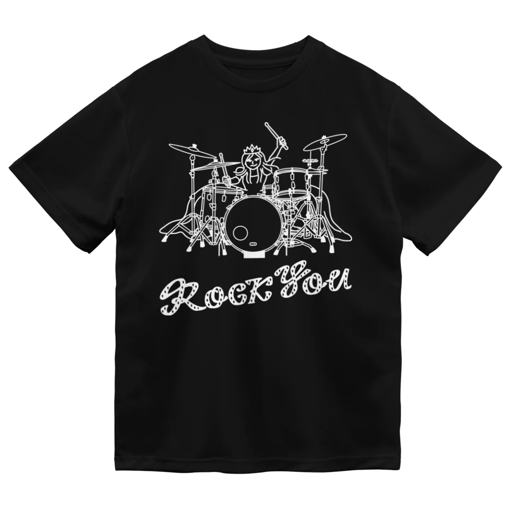 Akelto Dohnal の【new】ROCK YOU! (ロックユー！) 白線ver. Dry T-Shirt