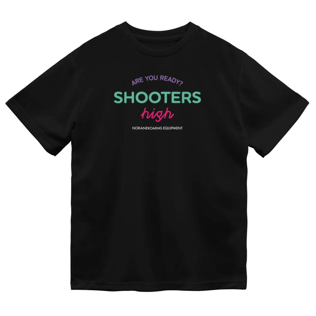 のらねこアームズ suzuri店のSHOOTERS HIGH ドライTシャツ