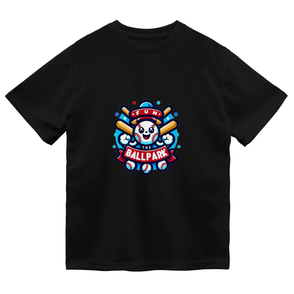 fun the ballparkのfun the ballpark Dry T-Shirt