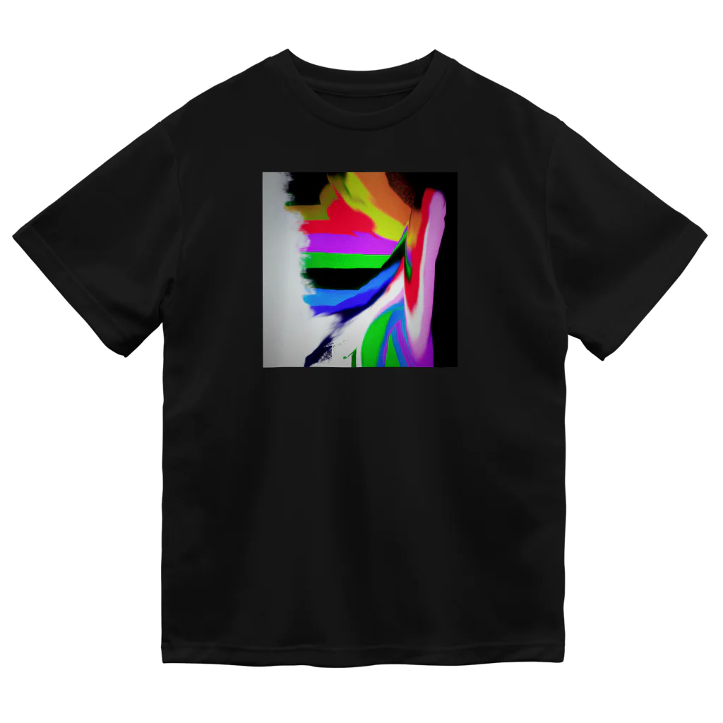 smoke-smokeのRainbow-Line ドライTシャツ