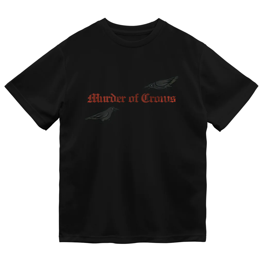 Yellow_SparrowのMurder of Crows Dry T-Shirt