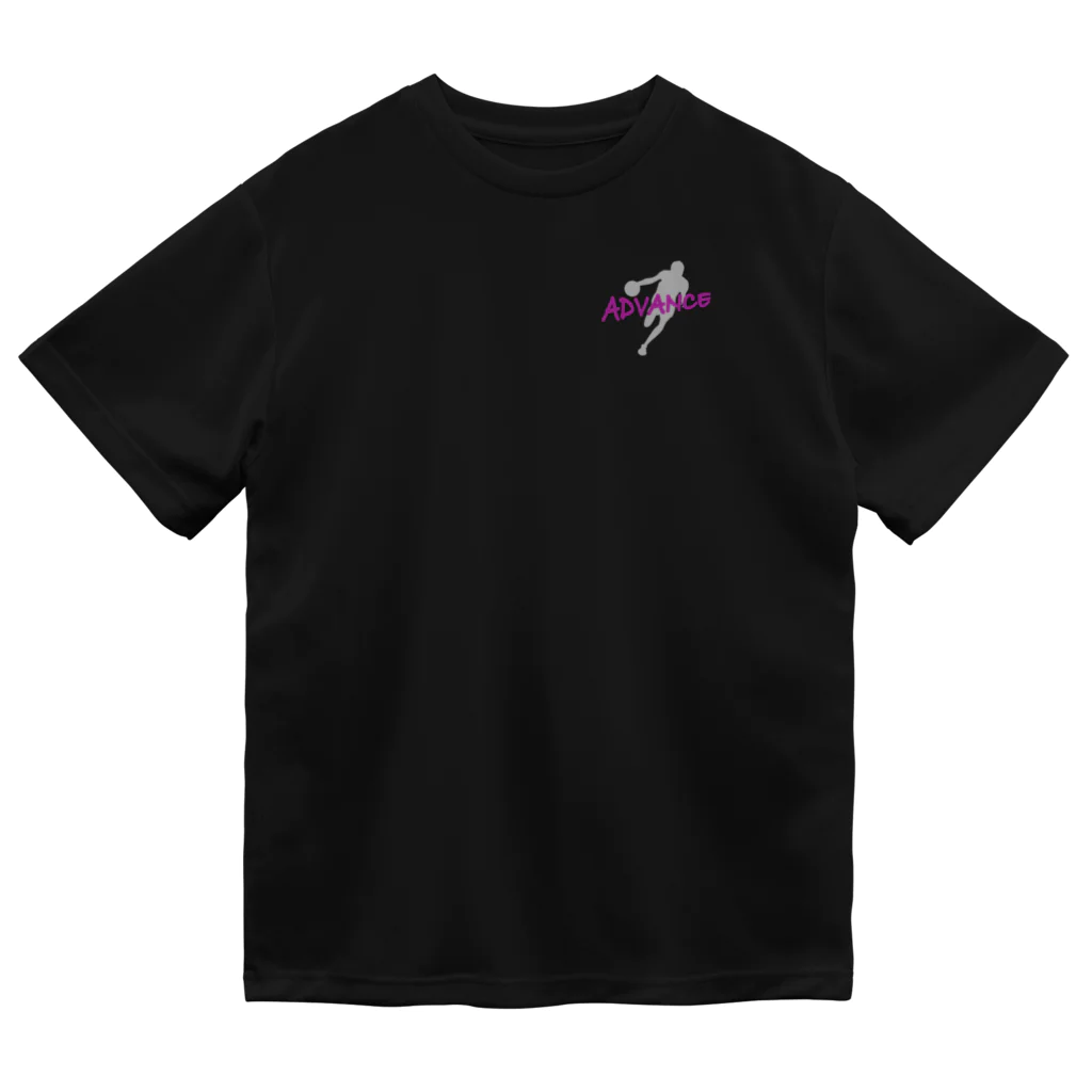 ADVANCE_basketballのADVANCE（グレーロゴ） ドライTシャツ