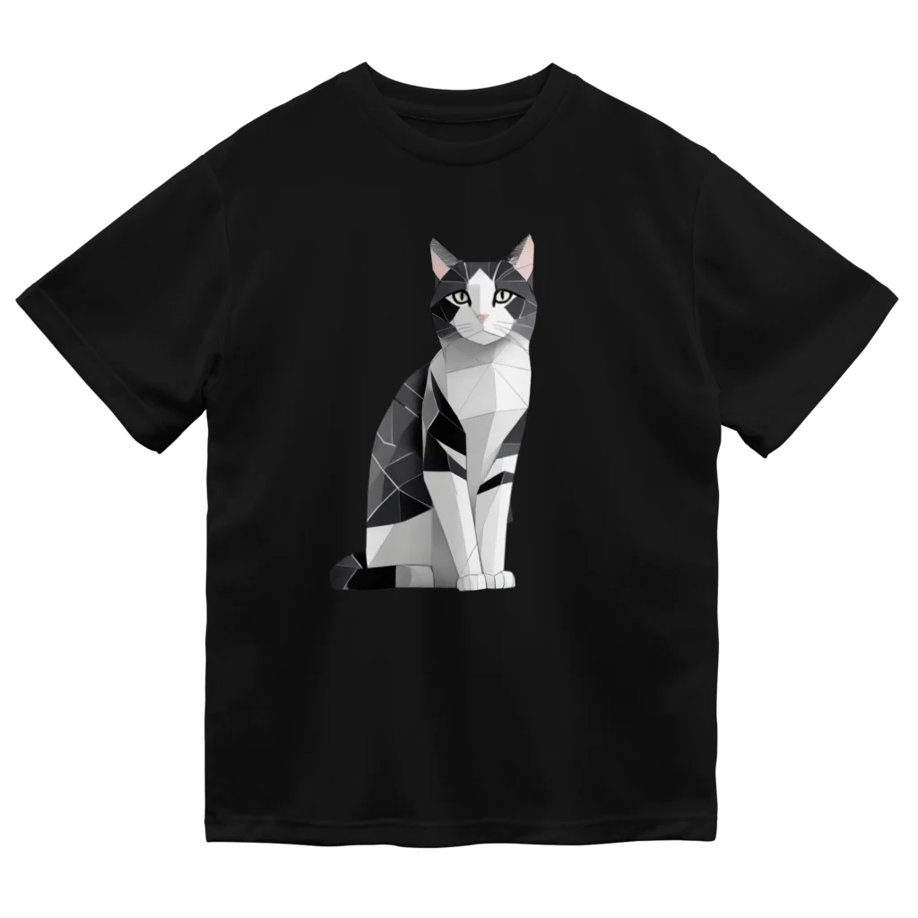 designinglab-itemsの日本の猫　ハチワレさん Dry T-Shirt
