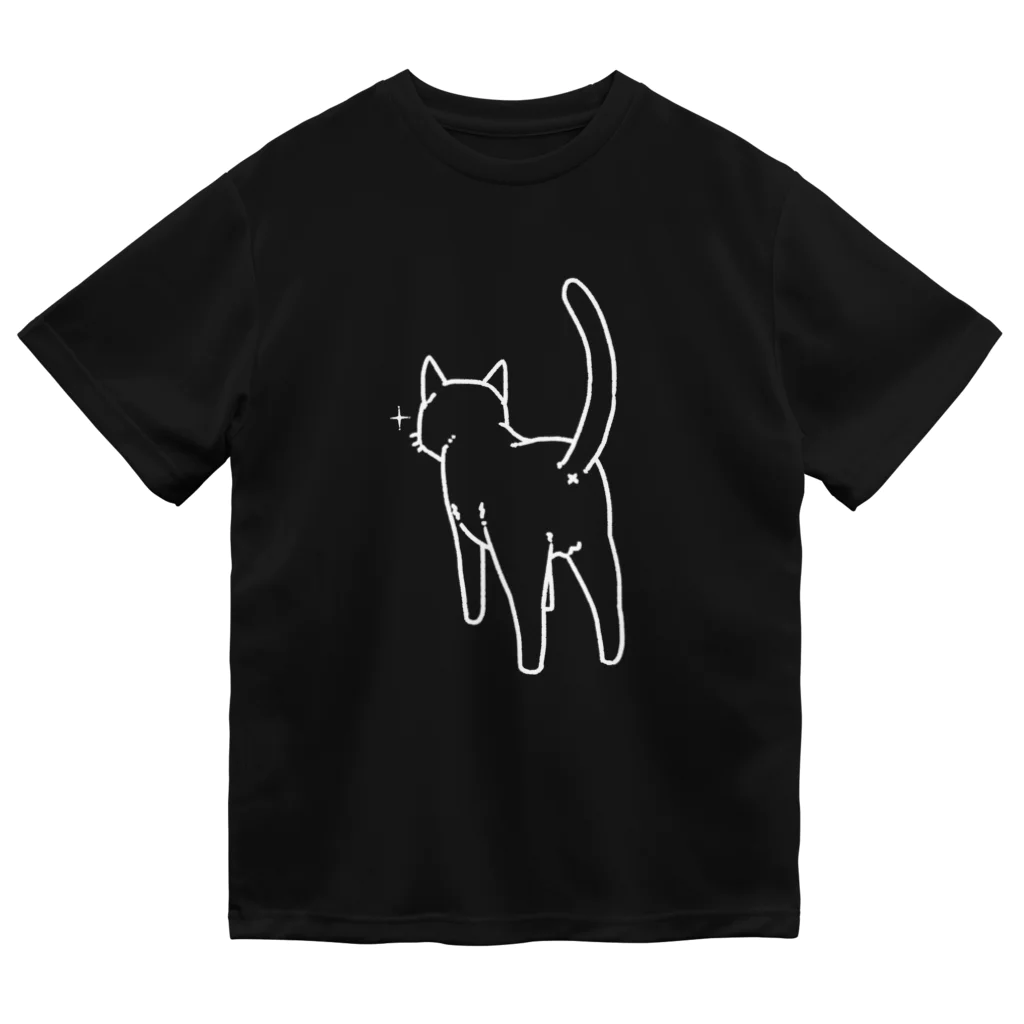 Riotoのねこけつ　（白線） ドライTシャツ