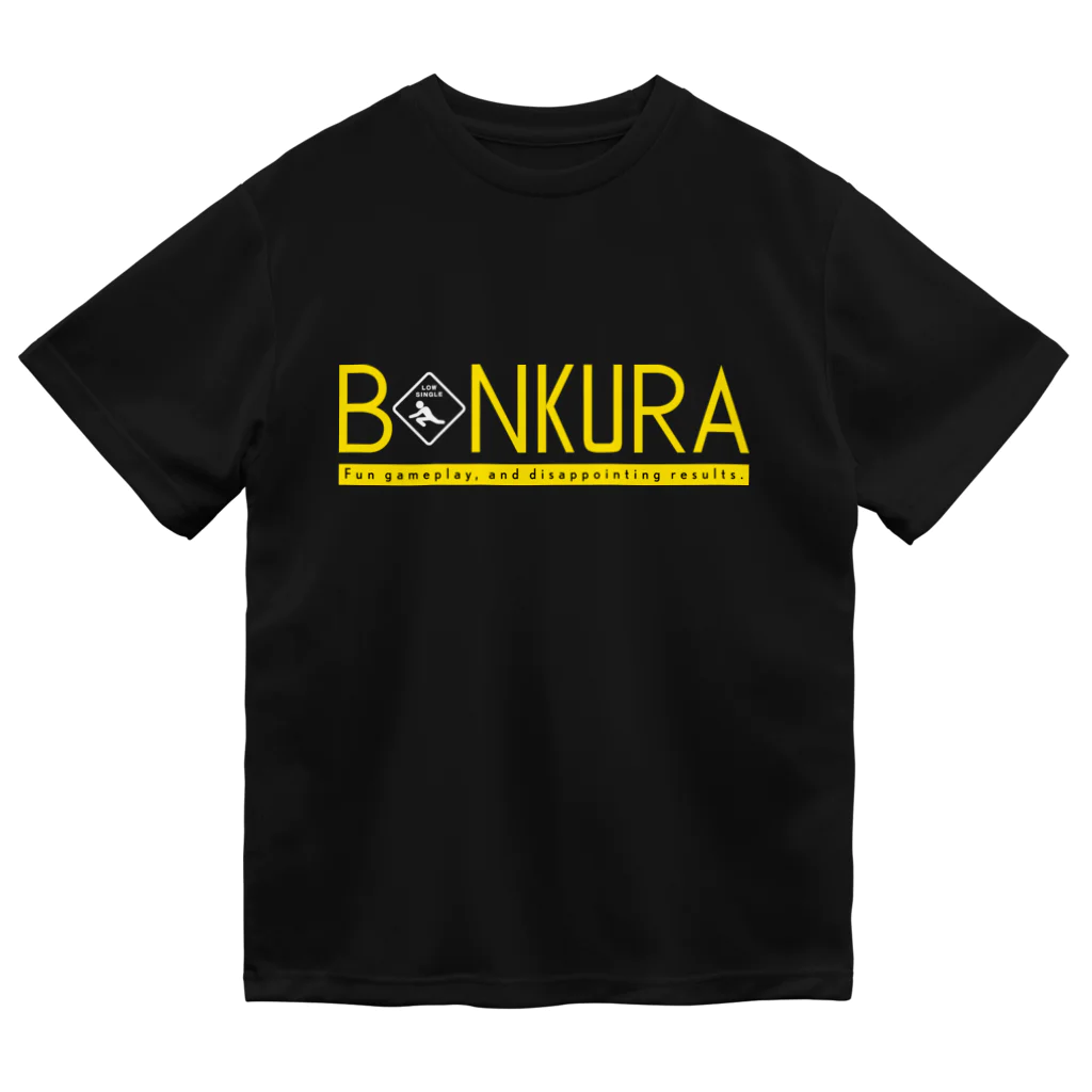 アリーヴェデルチャンネルSHOPのBONKURA TYPO YLW ドライTシャツ