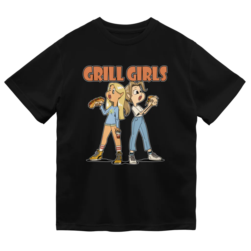 nidan-illustrationの"grill girls" ドライTシャツ