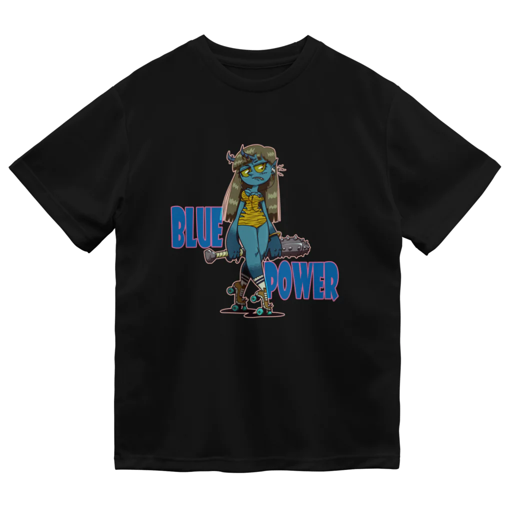 nidan-illustrationの“BLUE POWER” ドライTシャツ