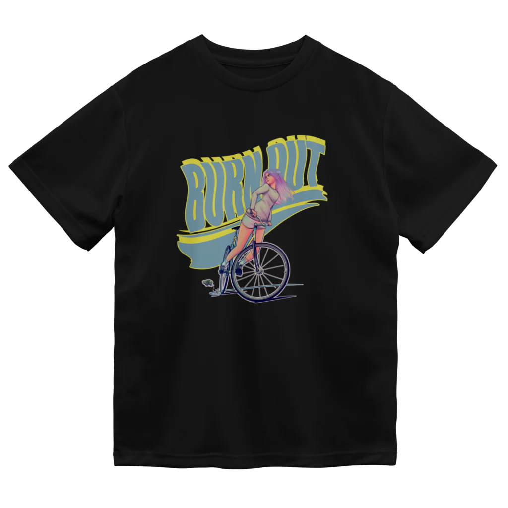 nidan-illustrationの"BURN OUT" ドライTシャツ