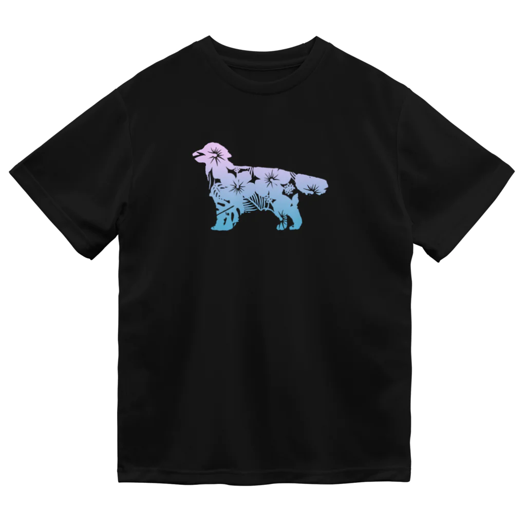 AtelierBoopの花-sun 2 ゴールデンレトリバー Dry T-Shirt