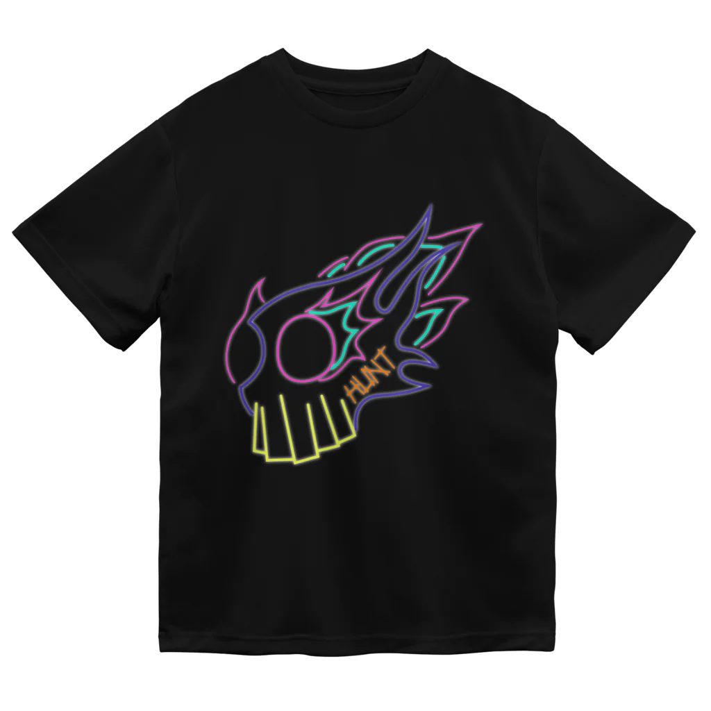 YAGEN's Baseのがいこつとほのお Skull and flame 80's ドライTシャツ